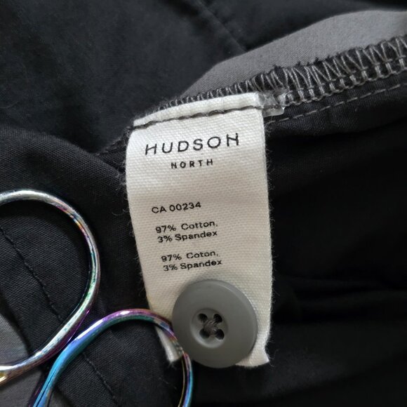 Hudson North Womens Pants L Gray High Waist Straigh Leg Stretch Office Classic - Picture 11 of 16